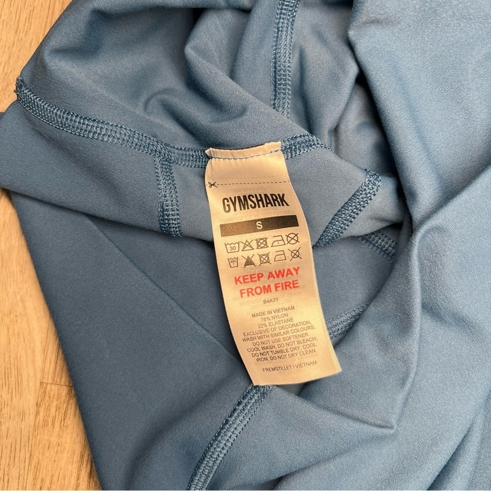 Gymshark Women's Blue High-Waisted Shorts Size Small - Picture 9 of 10